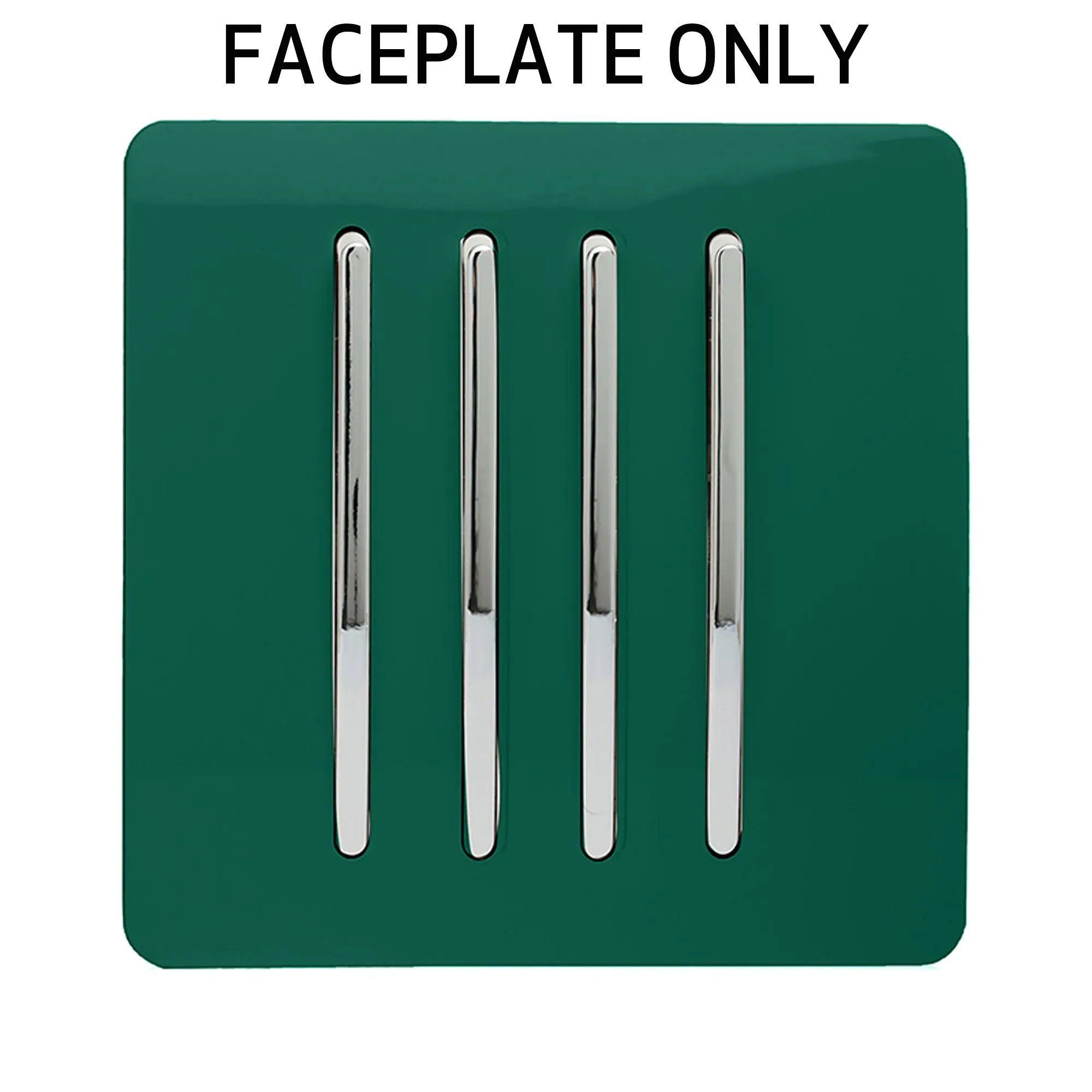 Dark Green Spare Plate Wiring Accessories Trendi Decorative Screwless